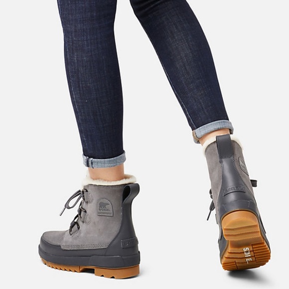 sorel women's tivoli iv waterproof boot quarry